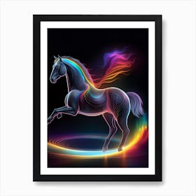 Rainbow Horse 13 Art Print