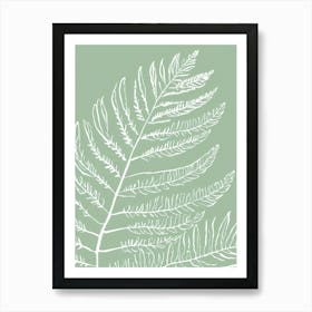 Fern Leaf Line Art Print