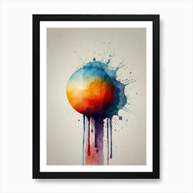 Abstract Watercolor Painting 12 Art Print