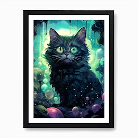 Black Cat Art Print