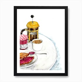 French Breakfast Art Print