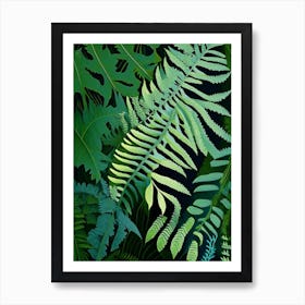 Hay Scented Fern Vibrant Poster