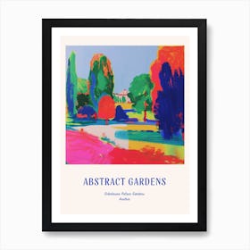 Colourful Gardens Schnbrunn Palace Gardens Austria 4 Blue Poster Art Print