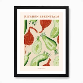 Mixed Vegetable Selection Pattern Poster 2 Art Print