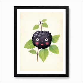 Friendly Kids Blackberry 3 Art Print