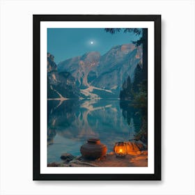 Twilight In The Mountains Poster