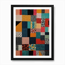 Quilted Patchwork Art Print