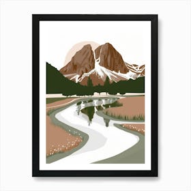 Dolomite Mountains Art Print