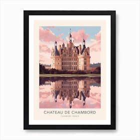 Chateau De Chambord France Travel Poster Art Print