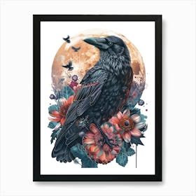 Raven 3 Art Print