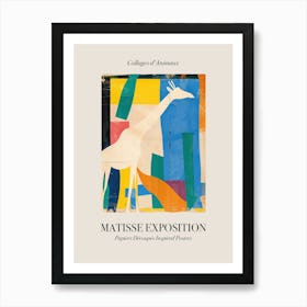 Giraffe 4 Matisse Inspired Exposition Animals Poster Art Print