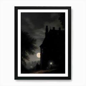 Dark Gothic Moonlight Poster