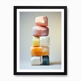 Stack Of Soap, Stone Art 1 Art Print