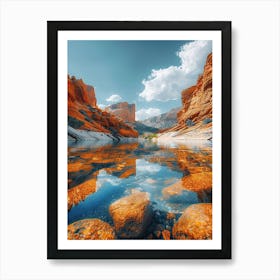 Nevada Canyons Art Print