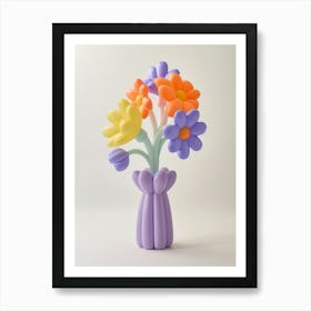 Dreamy Inflatable Flowers Lilac 3 Art Print