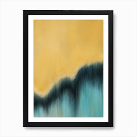 Abstract  - Yellow And Blue Art Print