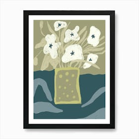 Flowers In A Vase 3 Art Print