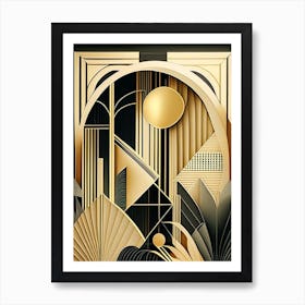 Deco Geometry Art 4 Art Print