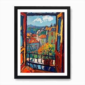 Window Edinburgh Scotland In The Style Of Matisse 4 Art Print