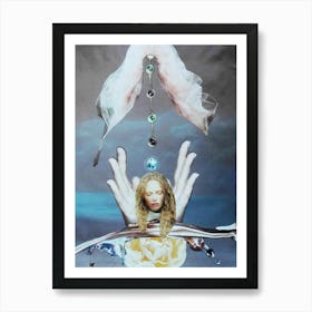 The Bride of Silence - Close your Eyes and dive Within Art Print