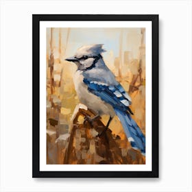 Bird Painting Blue Jay 3 Art Print