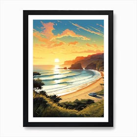 Painting That Depicts Cervantes Beach Australia 2 Art Print