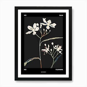 No Rain No Flowers Poster Babys Breath 8 Art Print