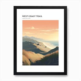 West Coast Trail New Zealand 1 Hiking Trail Landscape Poster Art Print