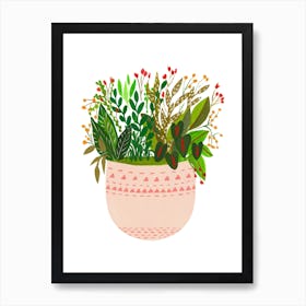 Assorted Potted Plants Elle Art Print