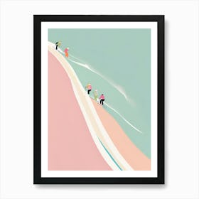 Skiers On The Slopes Art Print