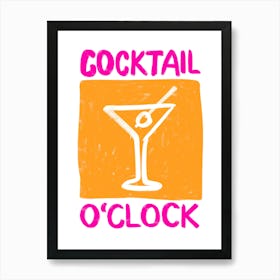 Cocktail O'clock Art Print