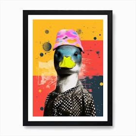 Duck In A Hat Collage 3 Art Print