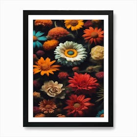 Colorful Flowers 1 Art Print