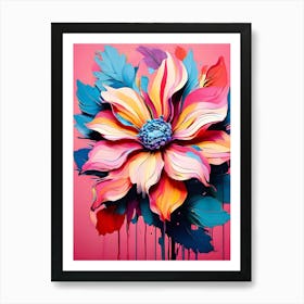 Abstract Flower Painting 12 Art Print