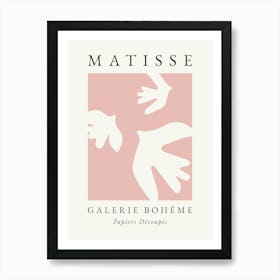 Matisse Abstract Bird Print Pink Art Print