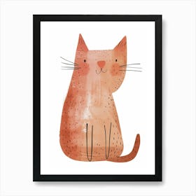 Munchkin Cat Clipart Illustration 1 Art Print