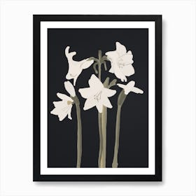 White Flowers 5 Art Print