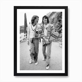 Mick Jagger and Ronnie Wood Art Print