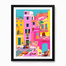 Rome, Italy Colourful View 5 Art Print