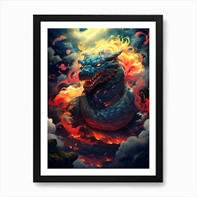 Dragon In The Sky 5 Art Print