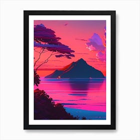 Camiguin Island Sunset Dreamy Landscape Art Print