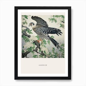 Ohara Koson Inspired Bird Painting Harrier 1 Poster Art Print