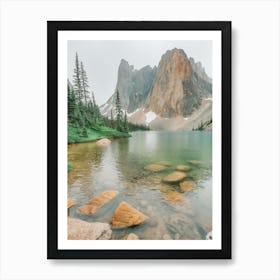 Rocky Mountain Lake Art Print