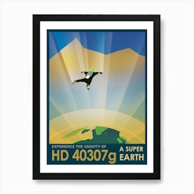 Super Earth Hd 400g Space Vintage Poster Art Print