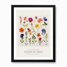 Fleurs Sechees, Dried Flowers Exhibition Poster 24 Art Print