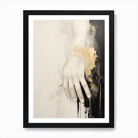 Gold And Black 9 Art Print