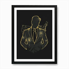 Man In Suit Art Print