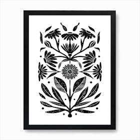 Asters Flowers September Art Print