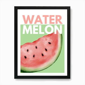 Watermelon Kitchen Illustration Art Print