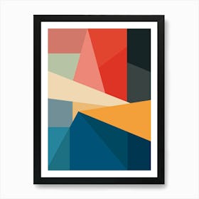 Bold Geometric Abstract One Art Print